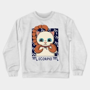 Scorpio Neko Crewneck Sweatshirt